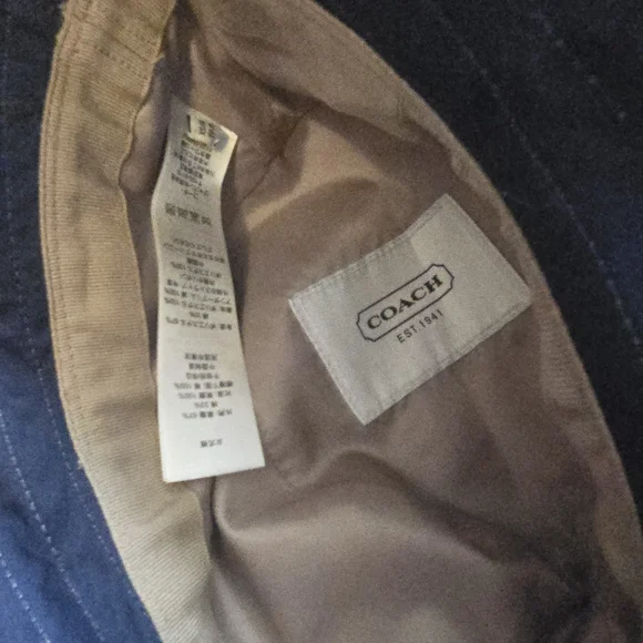 Coach Signature Jacquard Bucket Hat, Brown, Sz. XS/S. - Picture 3 of 4